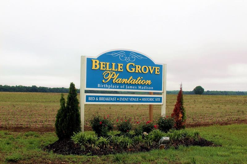 Belle Grove sign - Port Royal - History's Homes