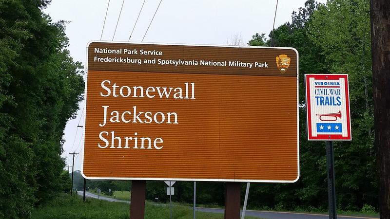 Stonewall Jackson Shrine sign - Guinea Station - History's Homes