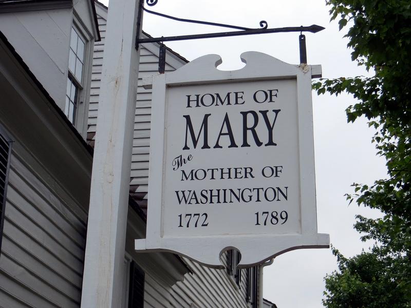 Mary Washington Home sign - Fredericksburg - History's Homes