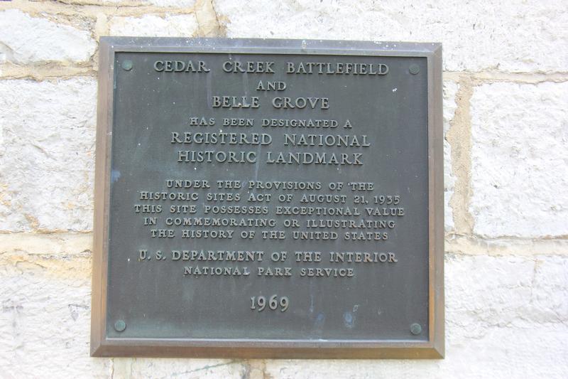 Belle Grove Plantation plaque - Middletown - History's Homes