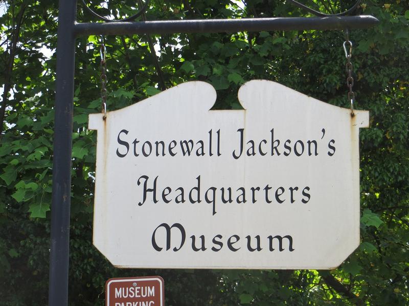 Stonewall Jackson Headquarters sign - Winchester - History's Homes