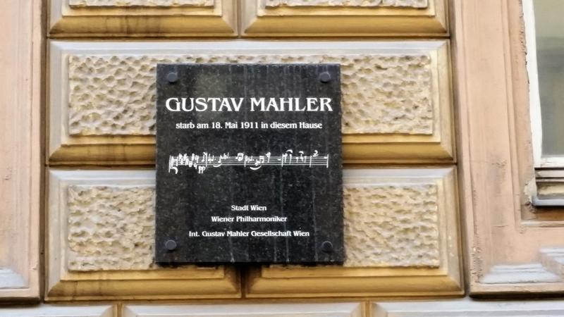 Gustav Mahler Death Site plaque - Vienna - History's Homes