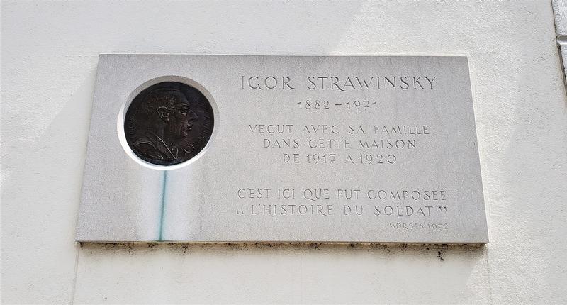 Igor Stravinsky Plaque - Morges - History's Homes