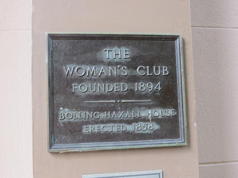 Women's Club plaque - Richmond - History's Homes