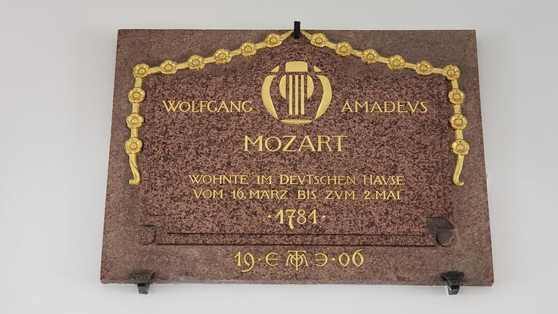 Mozart plaque - Vienna - History's Homes