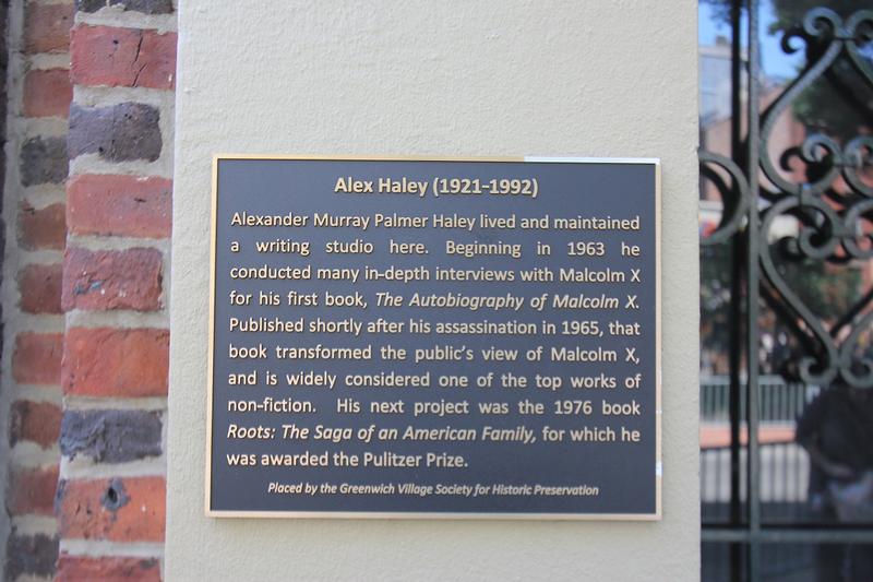 Alex Haley plaque - New York City - History's Homes