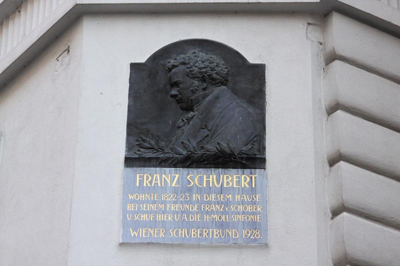 Franz Schubert Home plaque - Vienna - History's Homes