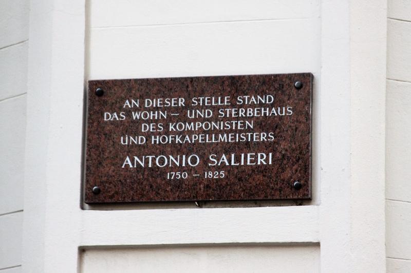 Antonio Salieri Home Site plaque - Vienna - History's Homes