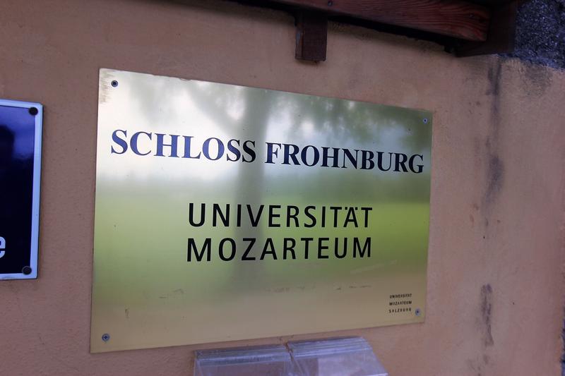 Frohnburg Palace sign - Salzburg - History's Homes