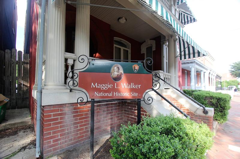 Maggie L. Walker House sign - Richmond - History's homes