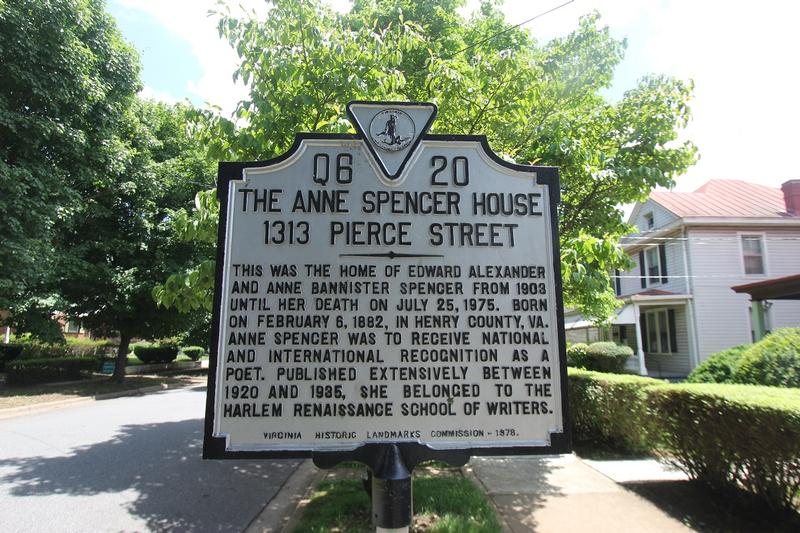 Anne Spencer House marker - Lynchburg - History's Homes