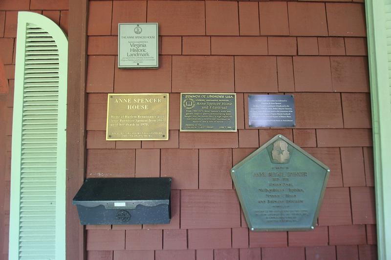 Anne Spencer House plaques - Lynchburg - History's Homes