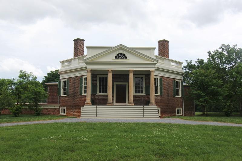 Poplar Forest front - Lynchburg - History's Homes