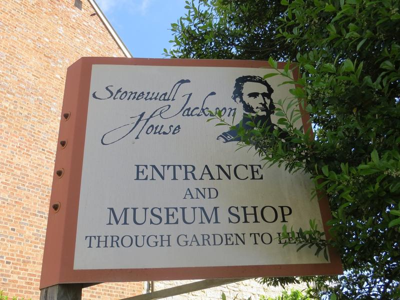 Stonewall Jackson House sign - Lexington - History's Homes