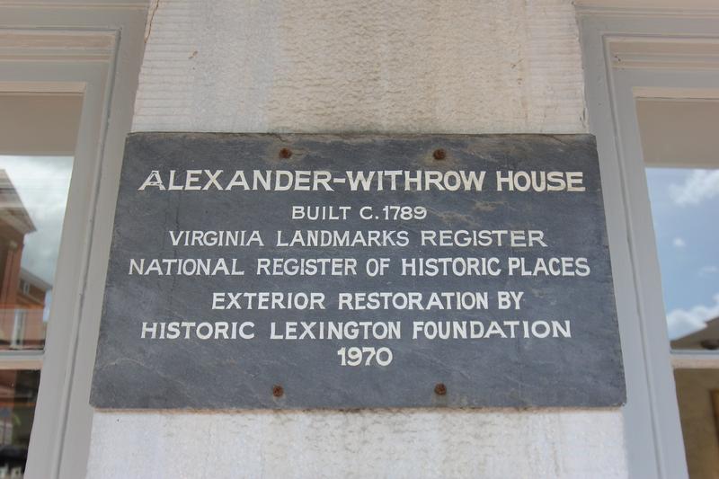 Alexander-Withrow House marker - Lexington - History's Homes