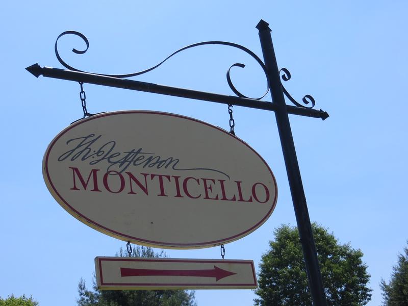 Monticello sign - Charlottesville - History's Homes