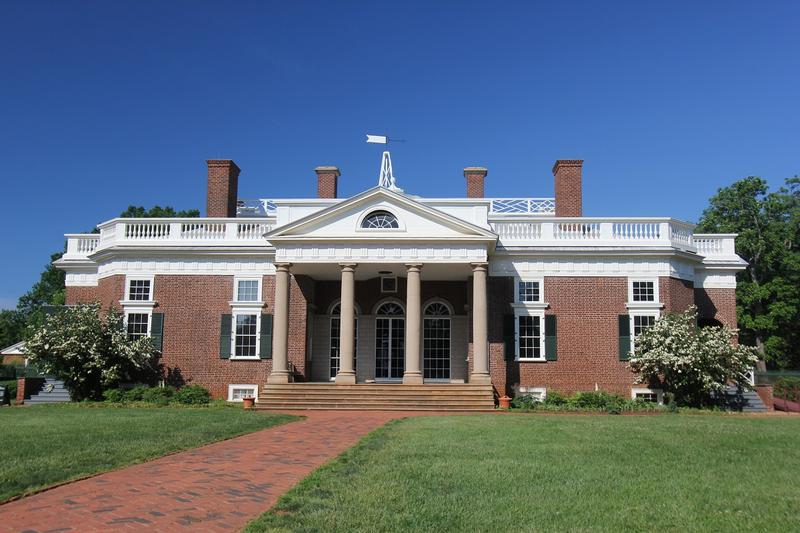 Monticello rear view - Charlottesville - History's Homes