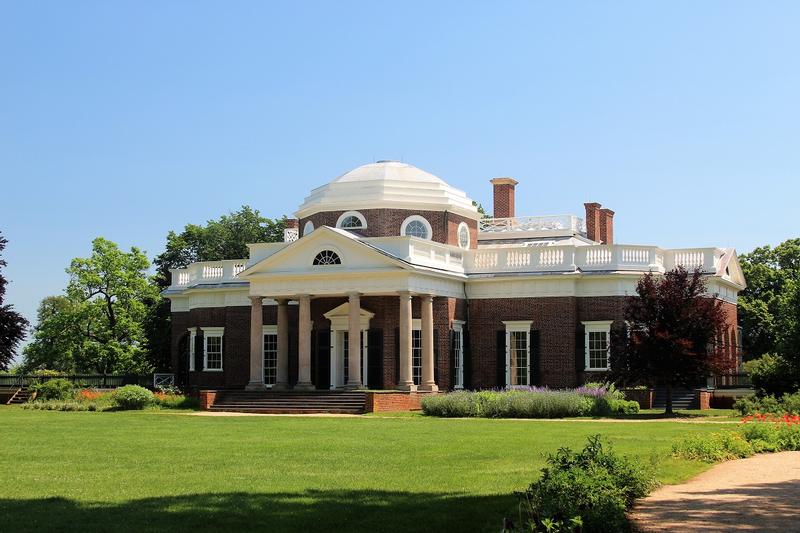 Monticello side view - Charlottesville - History's Homes