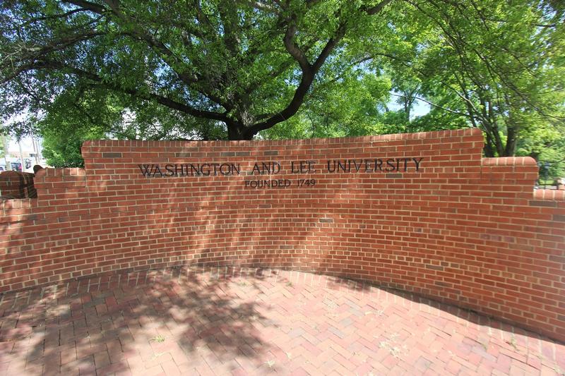 Washington and Lee sign - Lexington - History's Homes