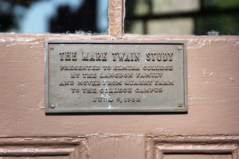 Mark Twain Study plaque #2 - Elmira - History's Homes