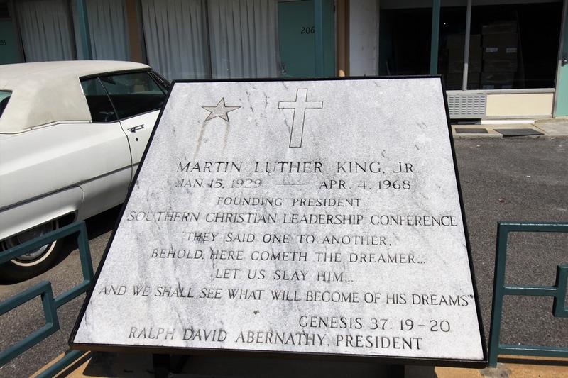 Martin Luther King Jr. marker - Memphis - History's Homes