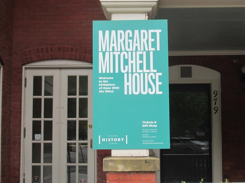 Margaret Mitchell House sign - Atlanta - History's Homes