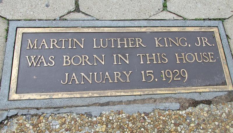 Martin Luther Jing, Jr. Birthplace marker - Atlanta - History's Homes