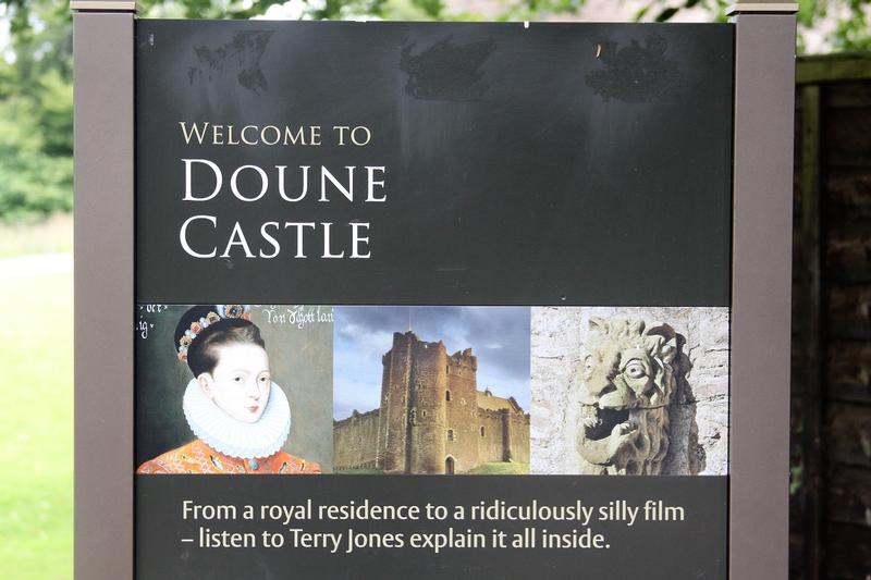 Doune Castle sign - Scotland - History's Homes